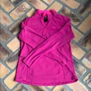 North Face pink fleece jacket